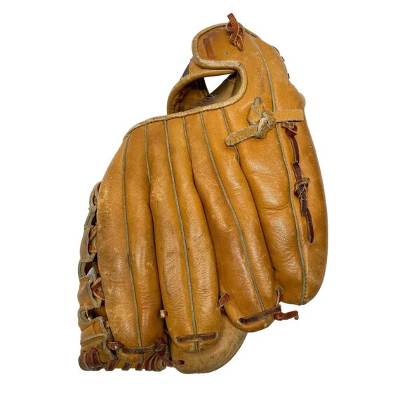 Vintage Mocaby MB45 Leather Baseball Glove with Nylon Stitching - Picture 7 of 7